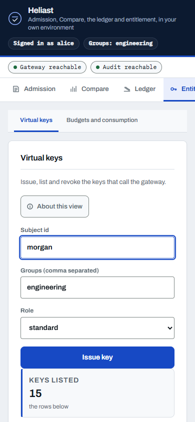 The same revoked key at 390px.